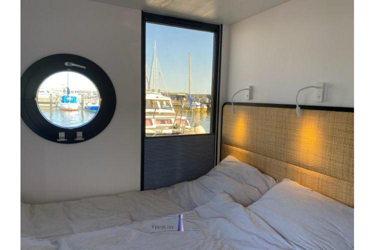 Hausboot Fjord Ankerplatz Mit Biosauna In ชลีสวิก ภายนอก รูปภาพ